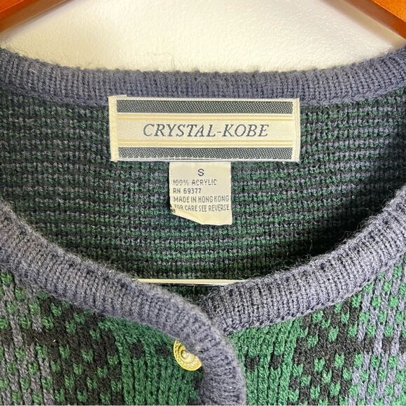 Crystal-Kobe Knit Button Up Sweater Size Small - Picture 5 of 8